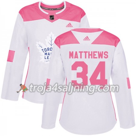 Toronto Maple Leafs tröja Auston Matthews 34 Vit 2017-2018 Adidas Rosa Fashion Authentic - Dame NHL Tröjor Toronto Maple Leafs tröja Auston Matthews 34 Vit 2017-2018 Adidas Rosa Fashion Authentic - Dame NHL Tröjor